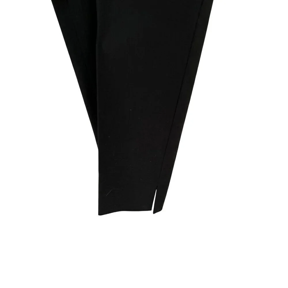 Theory Black Cropped Dress Pants With Side & Back Pockets Size 4